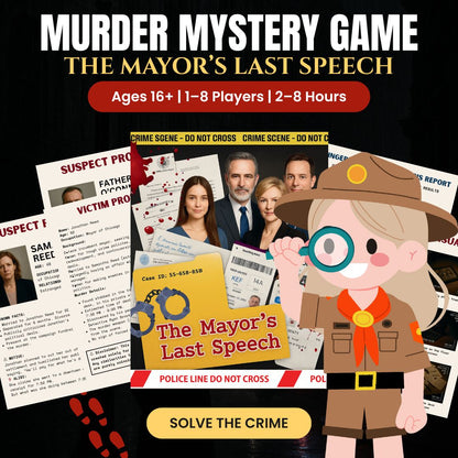 Murder Mystery  Detective Kit (10 Cases)