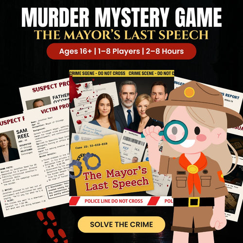 Murder Mystery  Detective Kit (10 Cases)